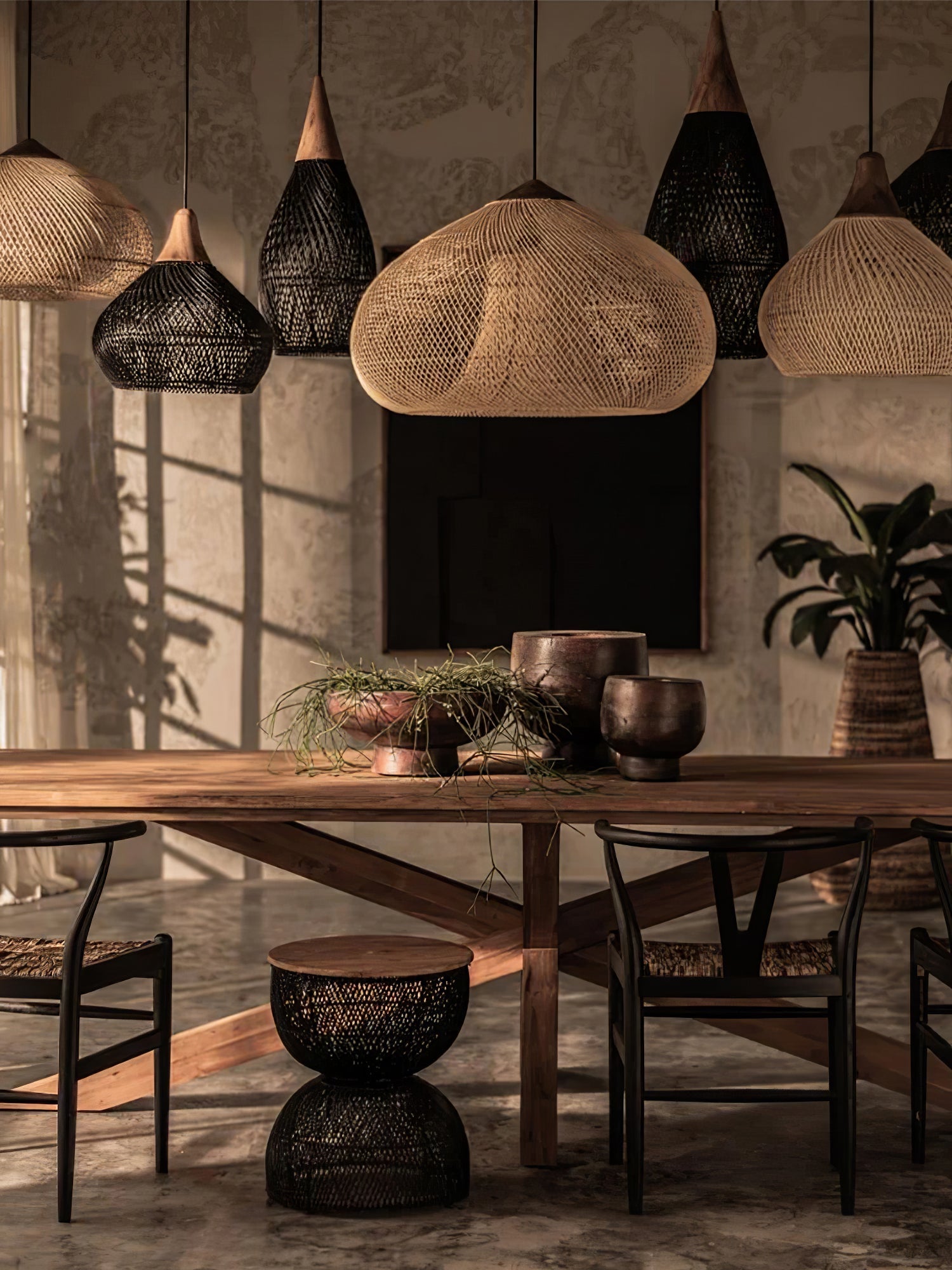 Braided Rattan Pendant Lamp - Blowlighting