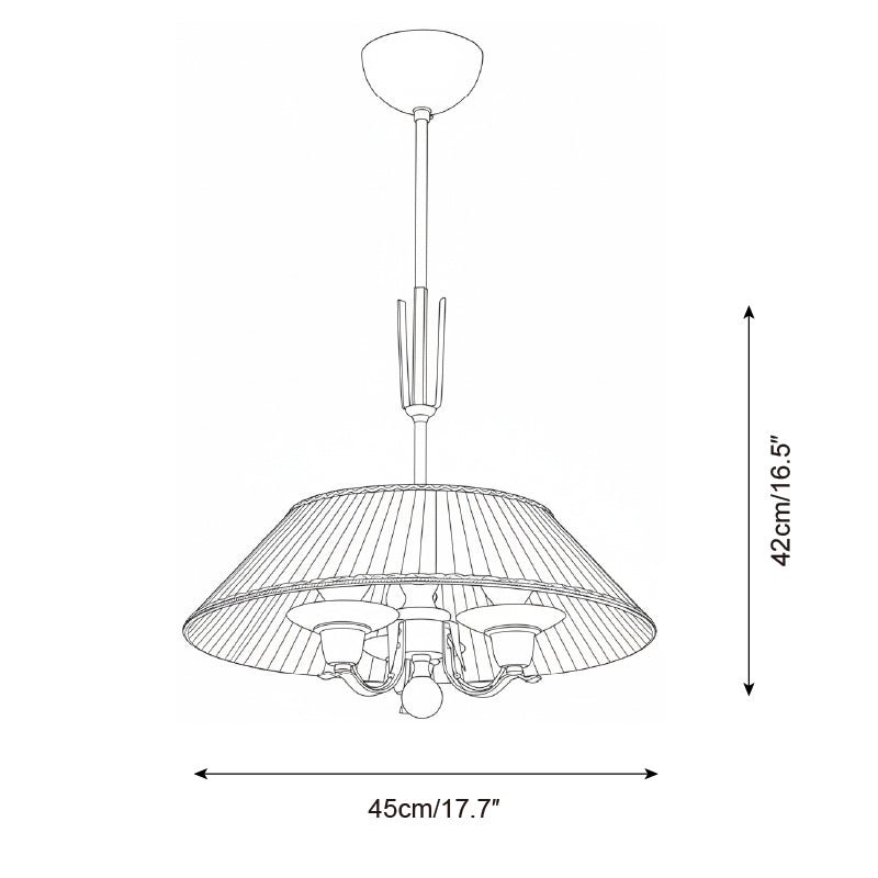 Bramelle Oriental Fabric Pendant Light