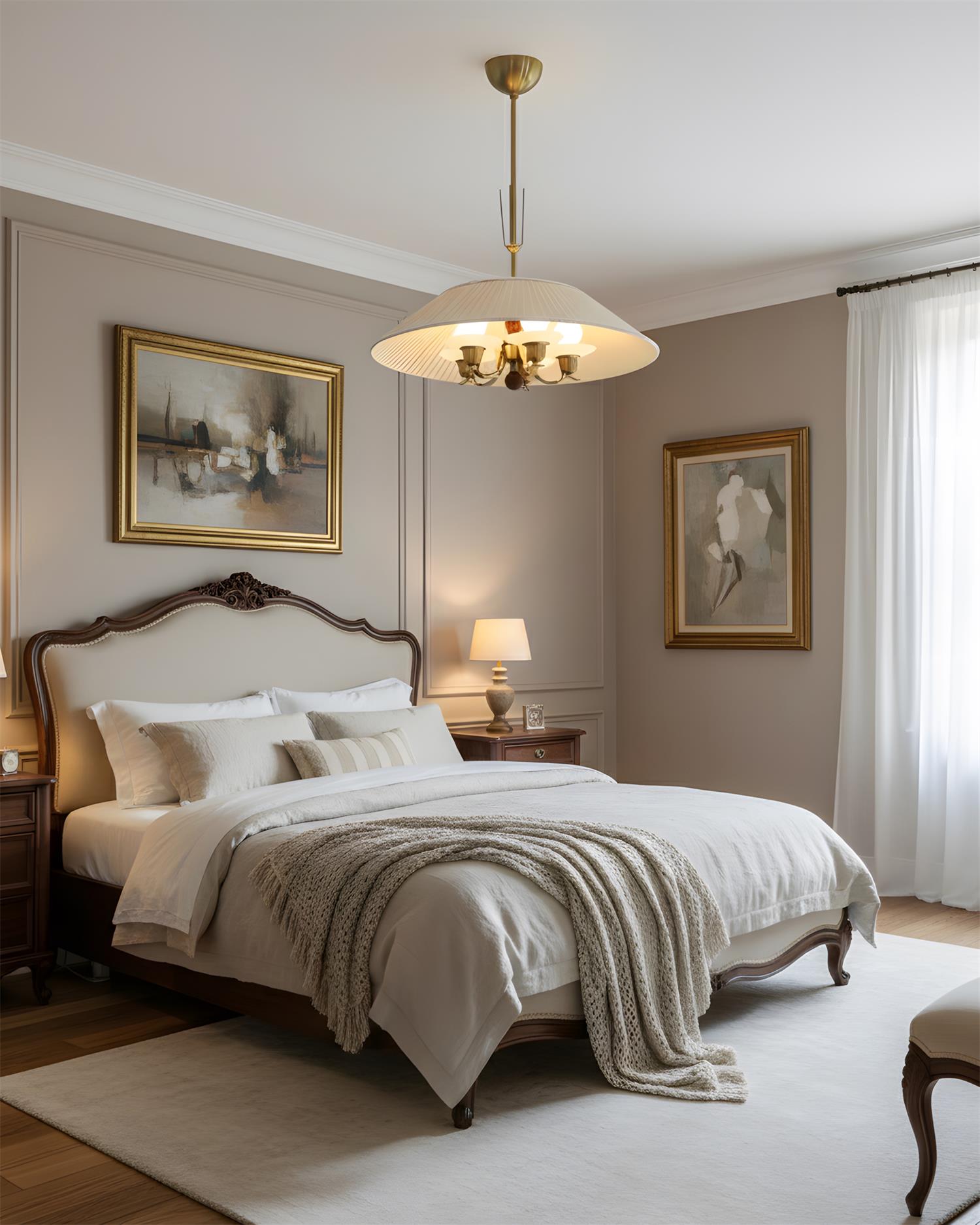 Bramelle Oriental Fabric Pendant Light