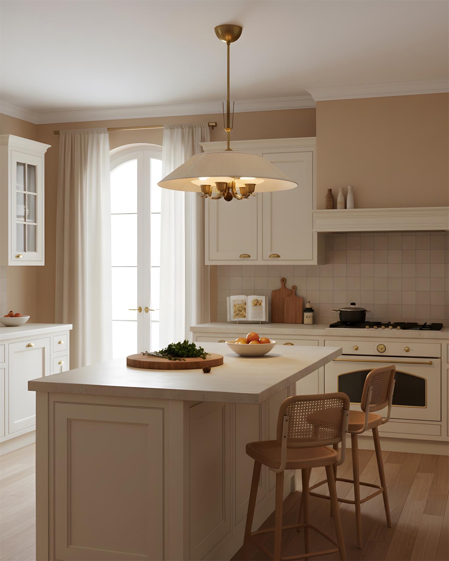 Bramelle Oriental Fabric Pendant Light