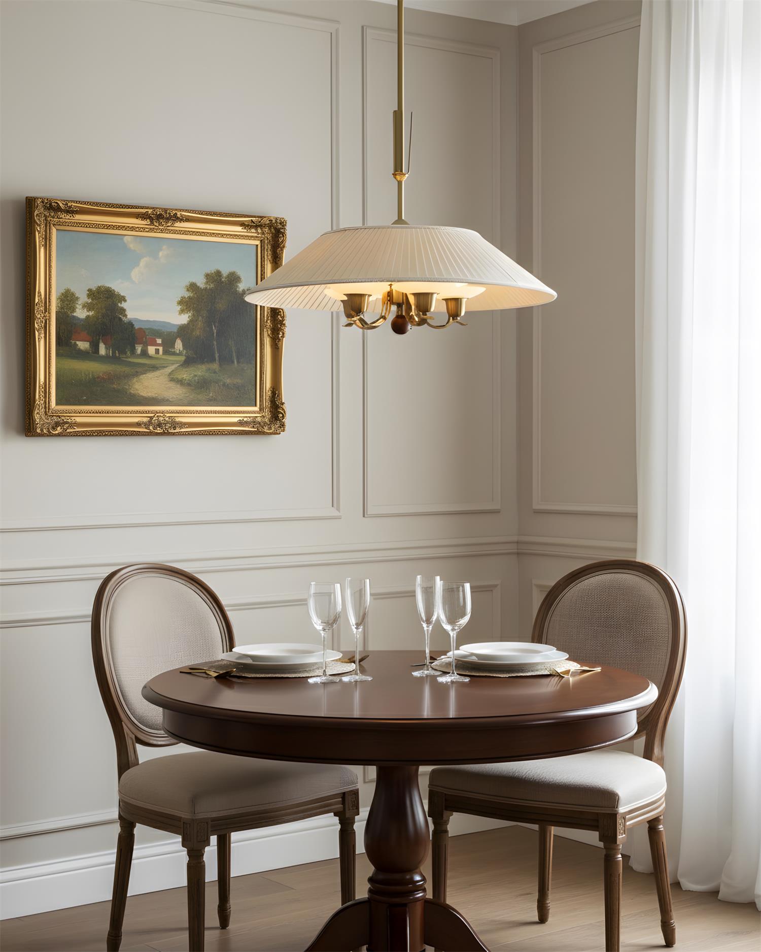 Bramelle Oriental Fabric Pendant Light