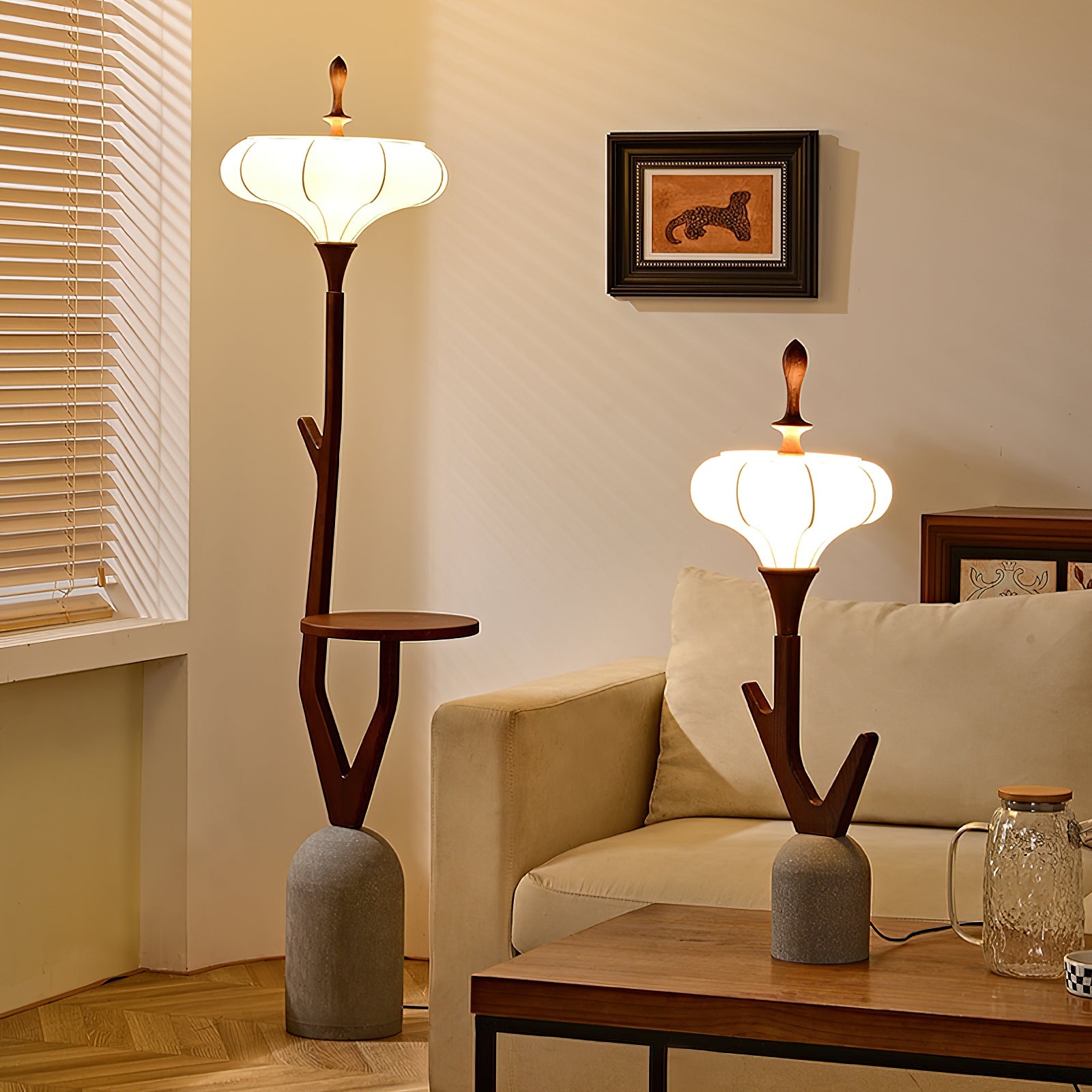 Flor Fashion Wood Floor Lamp - Blowlighting