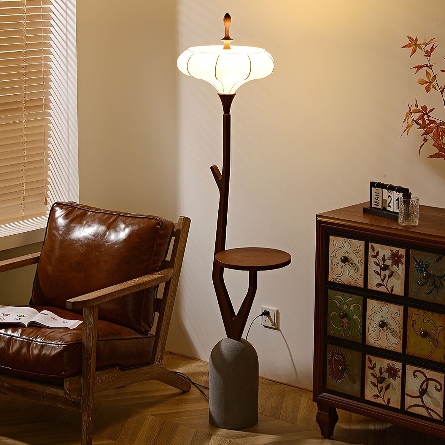Flor Fashion Wood Floor Lamp - Blowlighting