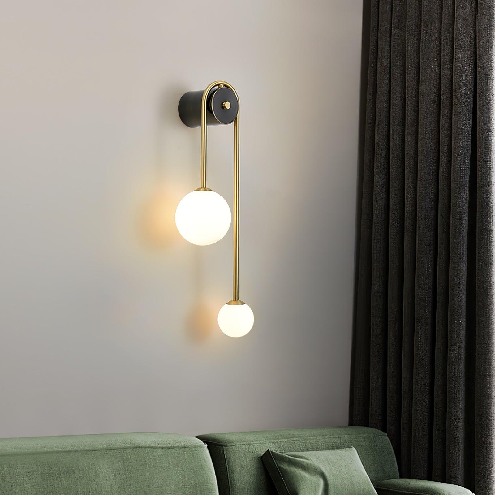 Brass Arc Wall Light - Blowlighting