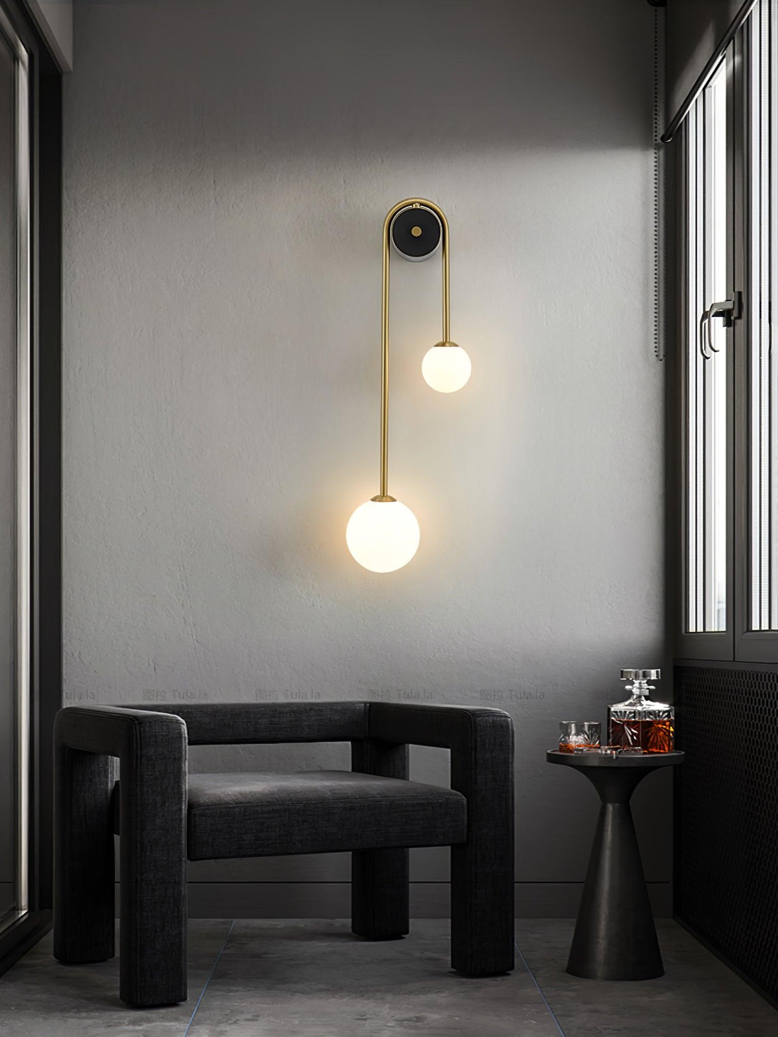 Brass Arc Wall Light - Blowlighting