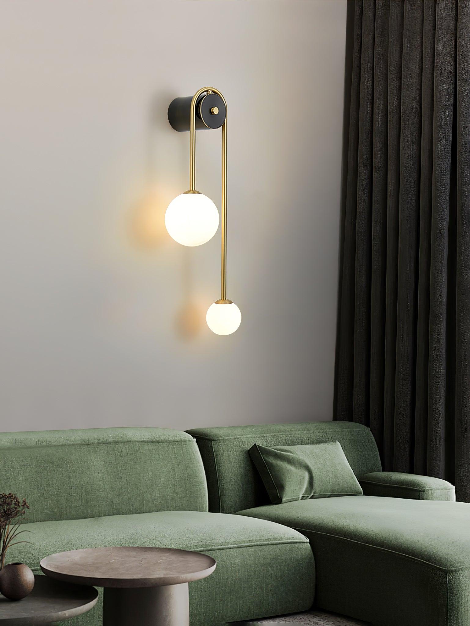 Brass Arc Wall Light - Blowlighting