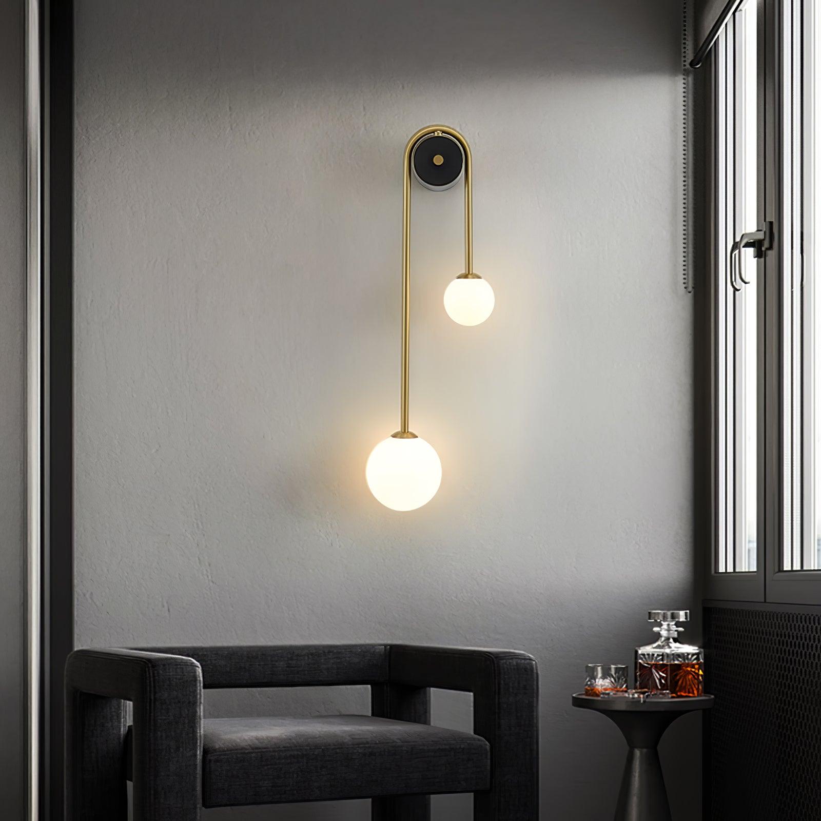 Brass Arc Wall Light - Blowlighting