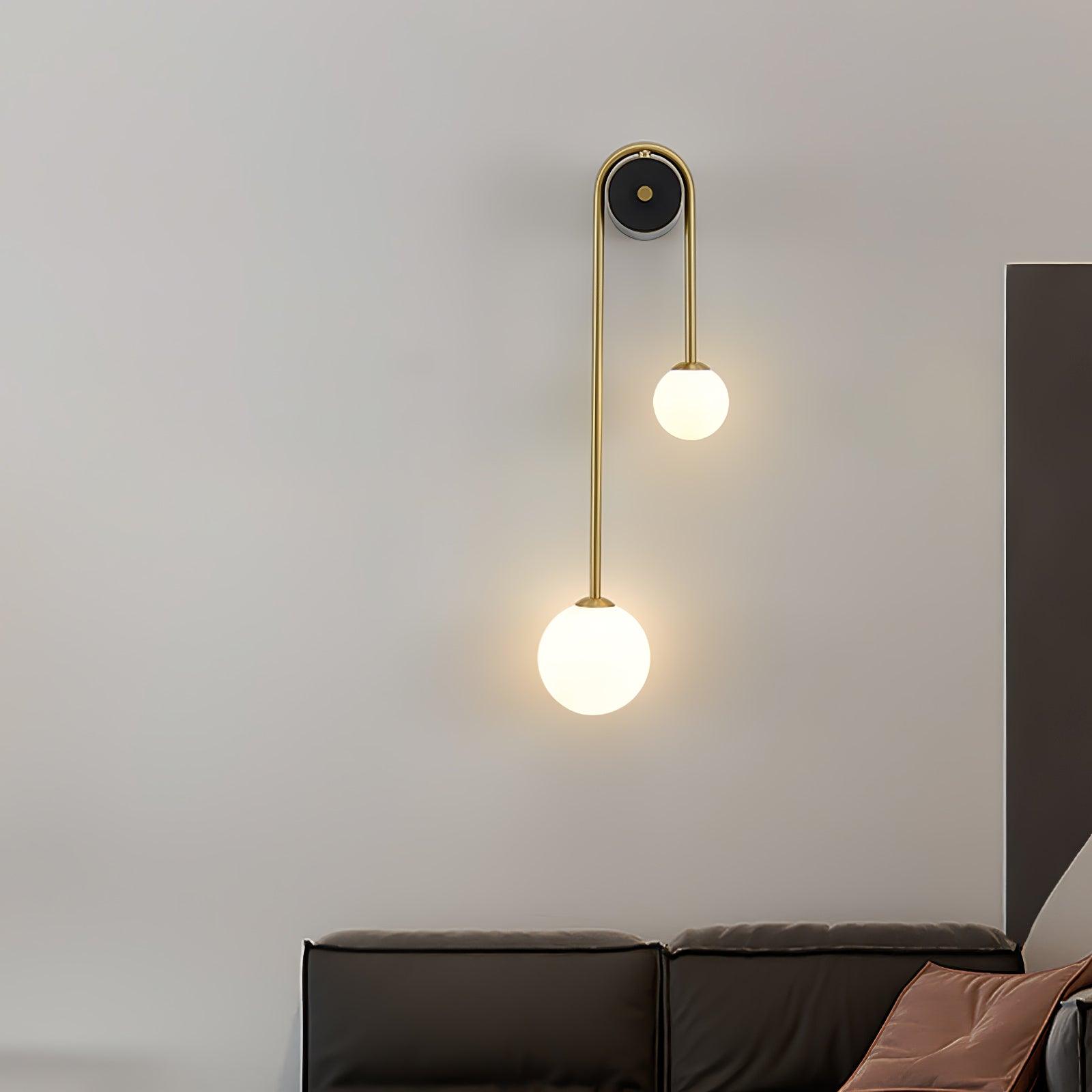 Brass Arc Wall Light - Blowlighting