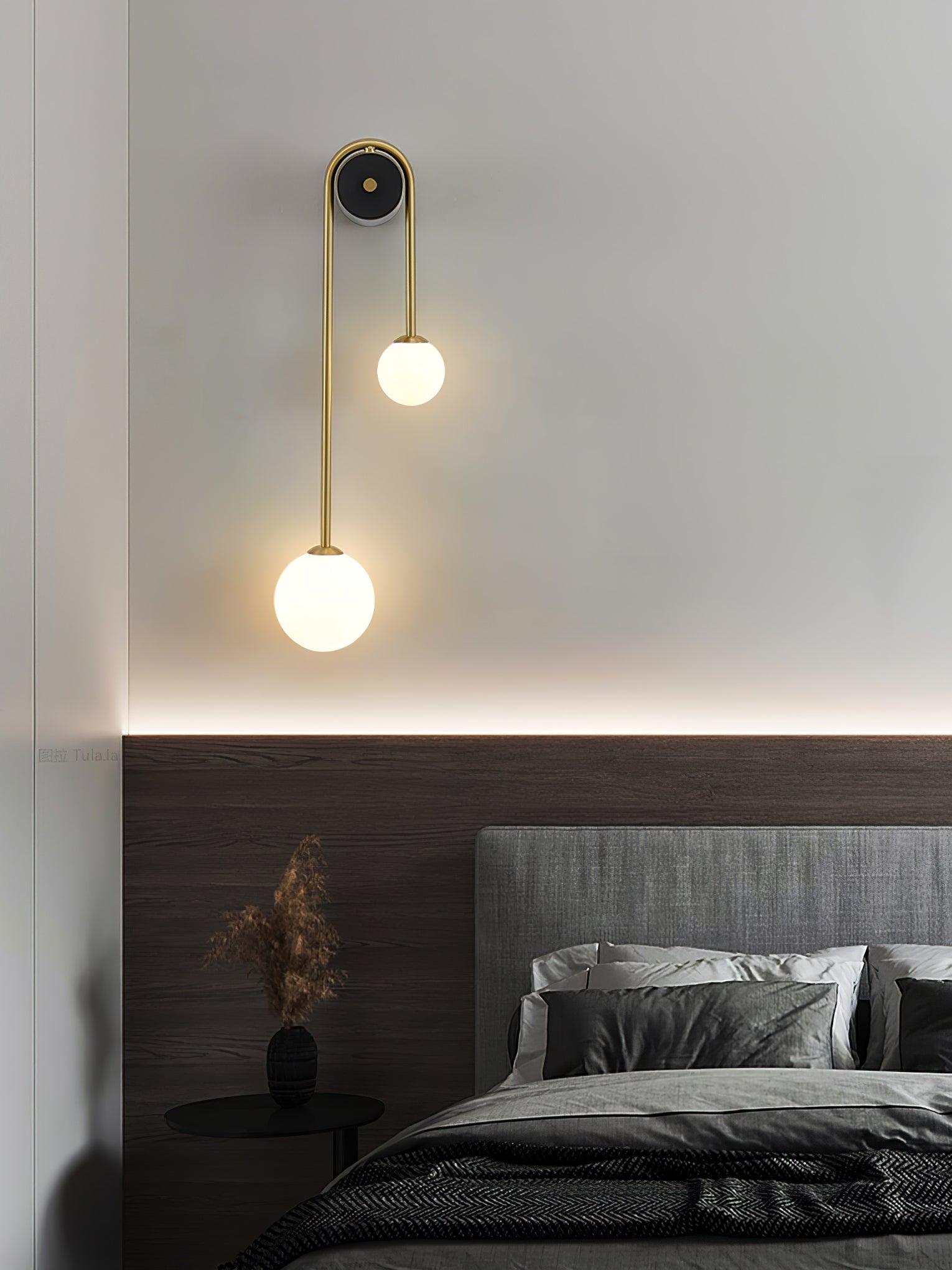 Brass Arc Wall Light - Blowlighting