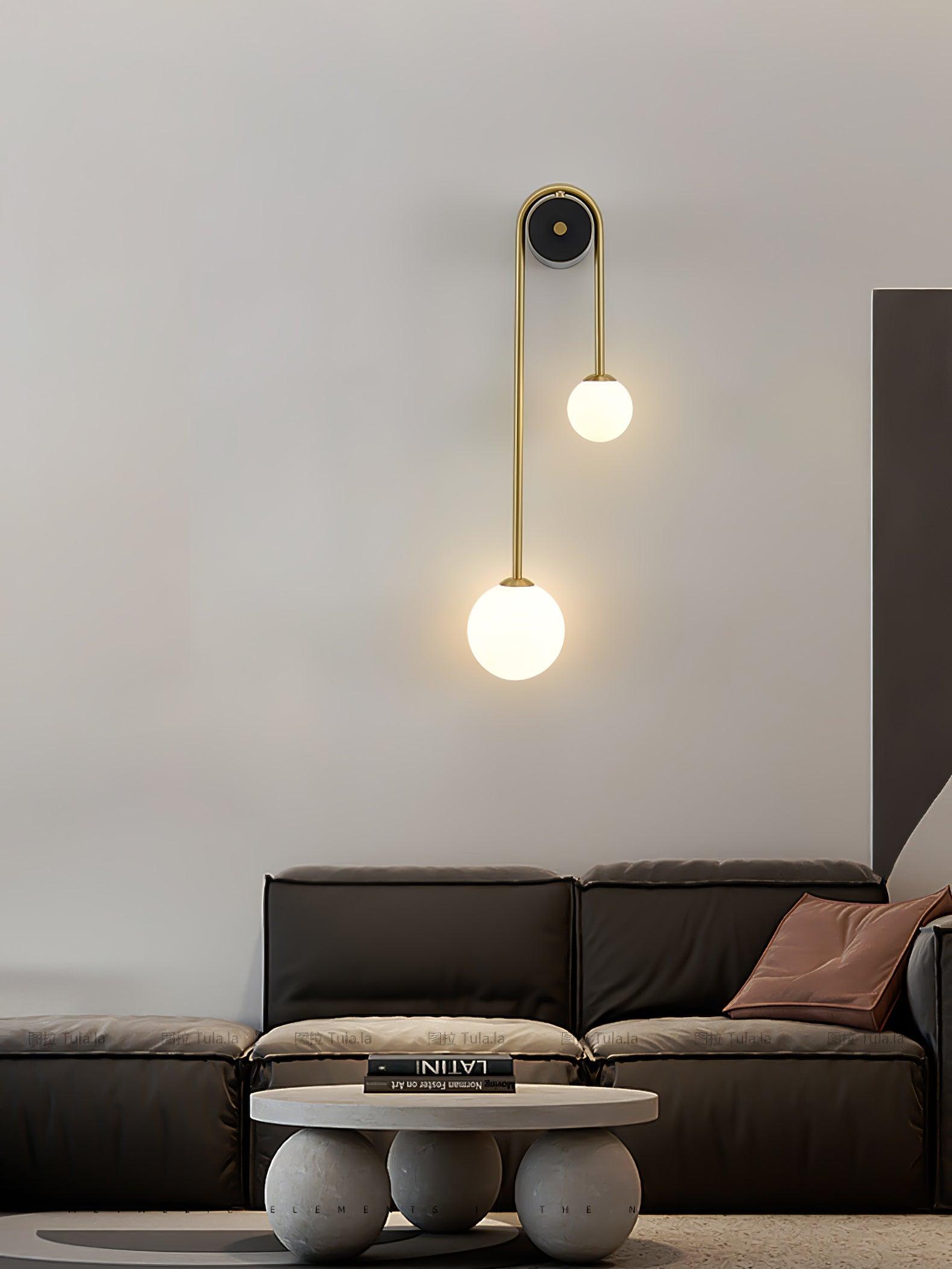 Brass Arc Wall Light - Blowlighting