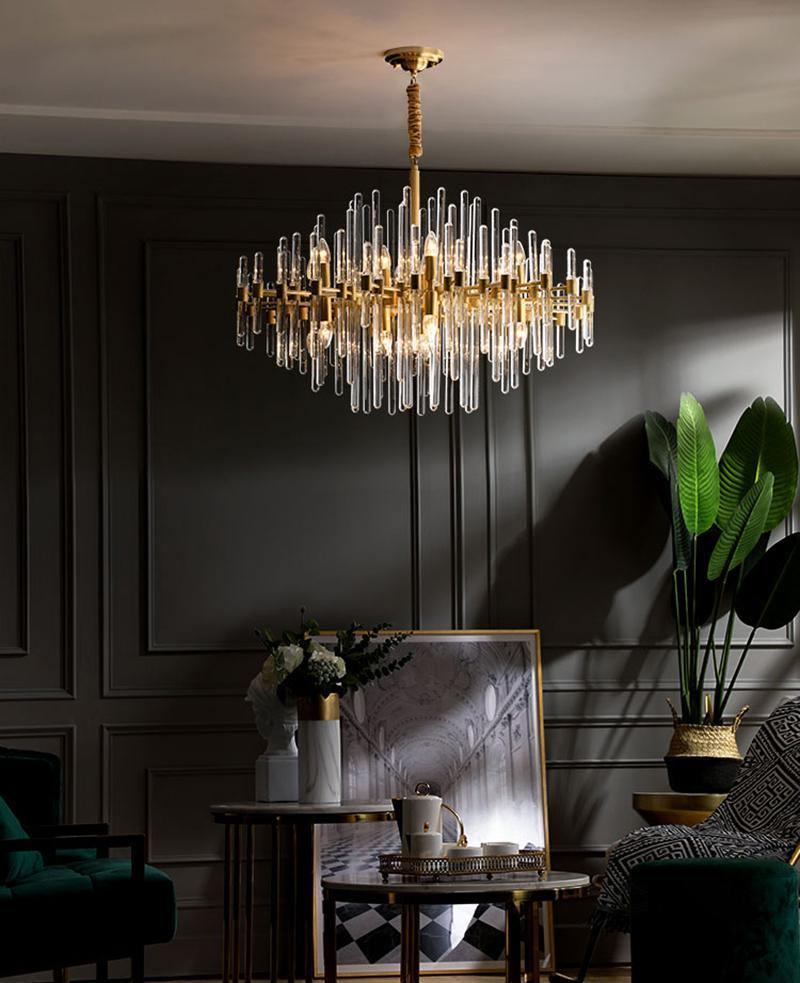 Vintage Antique Brass Chandelier - Blowlighting