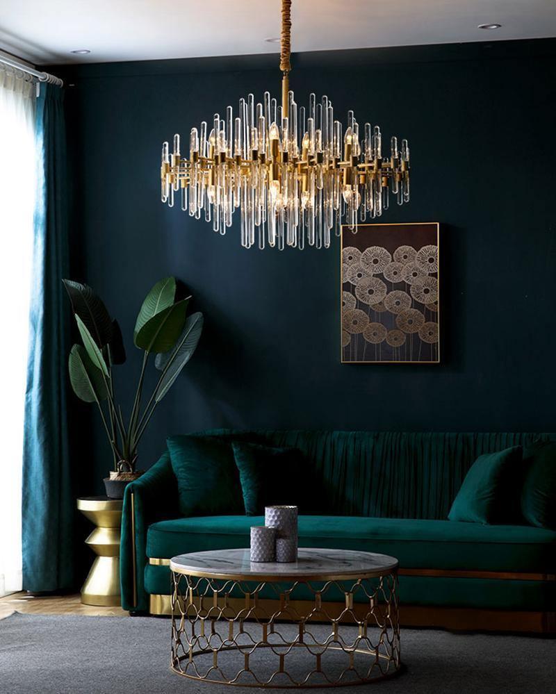 Vintage Antique Brass Chandelier - Blowlighting