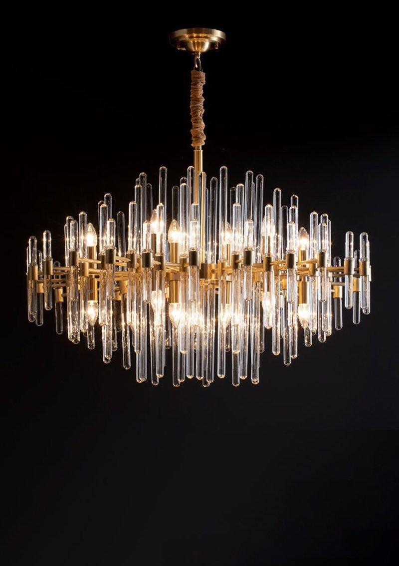 Vintage Antique Brass Chandelier - Blowlighting