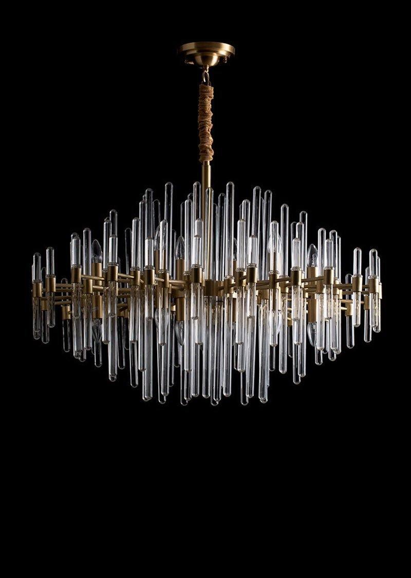 Vintage Antique Brass Chandelier - Blowlighting