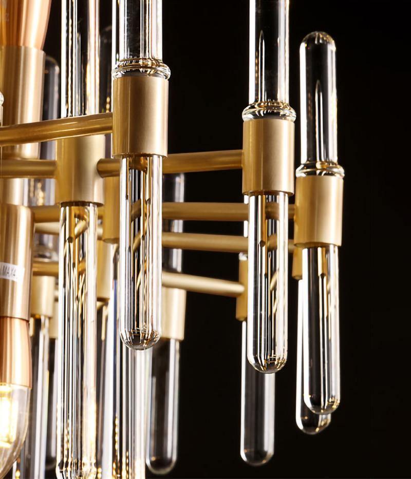 Vintage Antique Brass Chandelier - Blowlighting