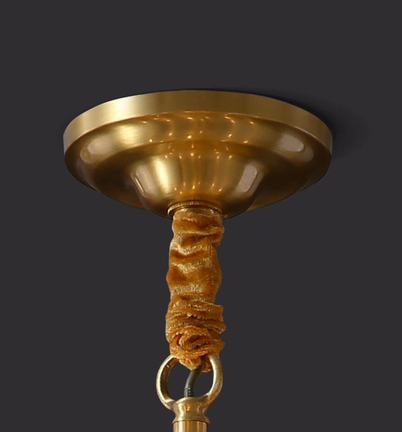 Vintage Antique Brass Chandelier - Blowlighting