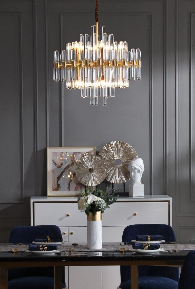 Vintage Antique Brass Chandelier - Blowlighting