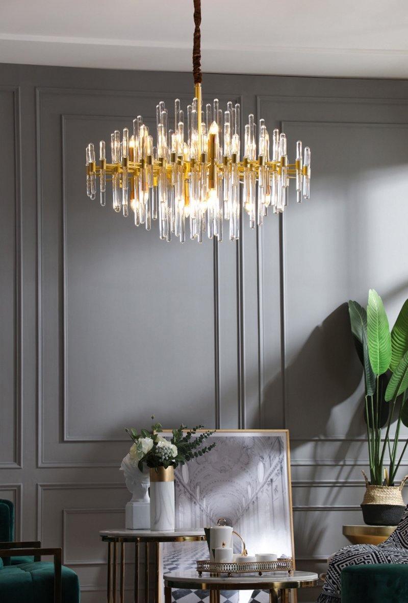 Vintage Antique Brass Chandelier - Blowlighting