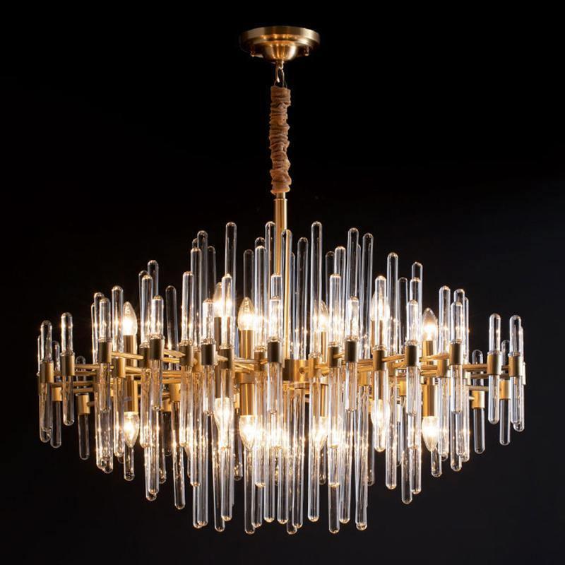 Vintage Antique Brass Chandelier - Blowlighting
