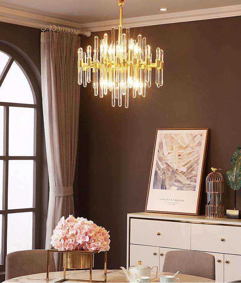 Vintage Antique Brass Chandelier - Blowlighting