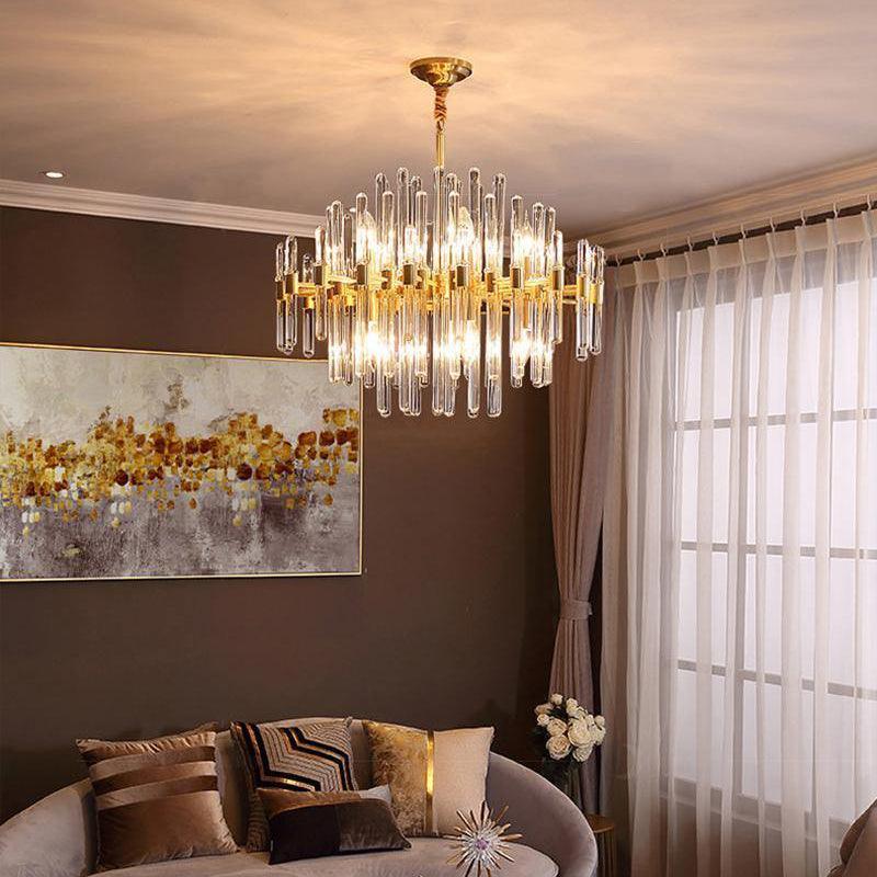 Vintage Antique Brass Chandelier - Blowlighting