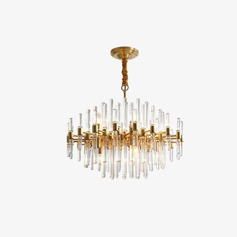 Vintage Antique Brass Chandelier - Blowlighting