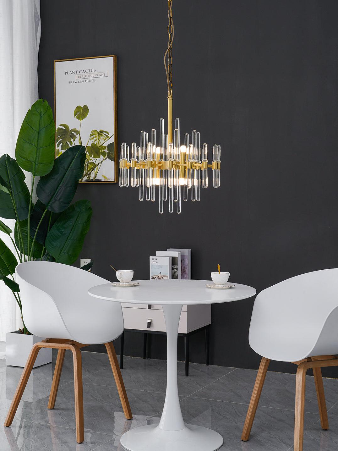 Vintage Antique Brass Chandelier - Blowlighting
