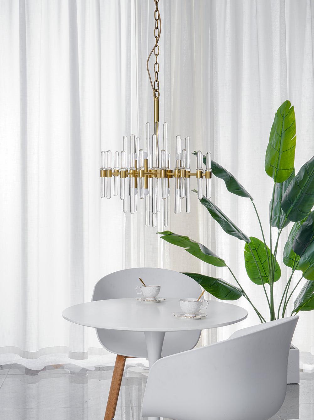 Vintage Antique Brass Chandelier - Blowlighting