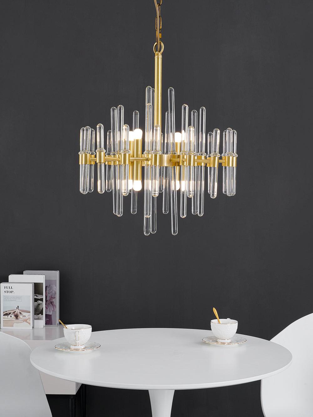 Vintage Antique Brass Chandelier - Blowlighting