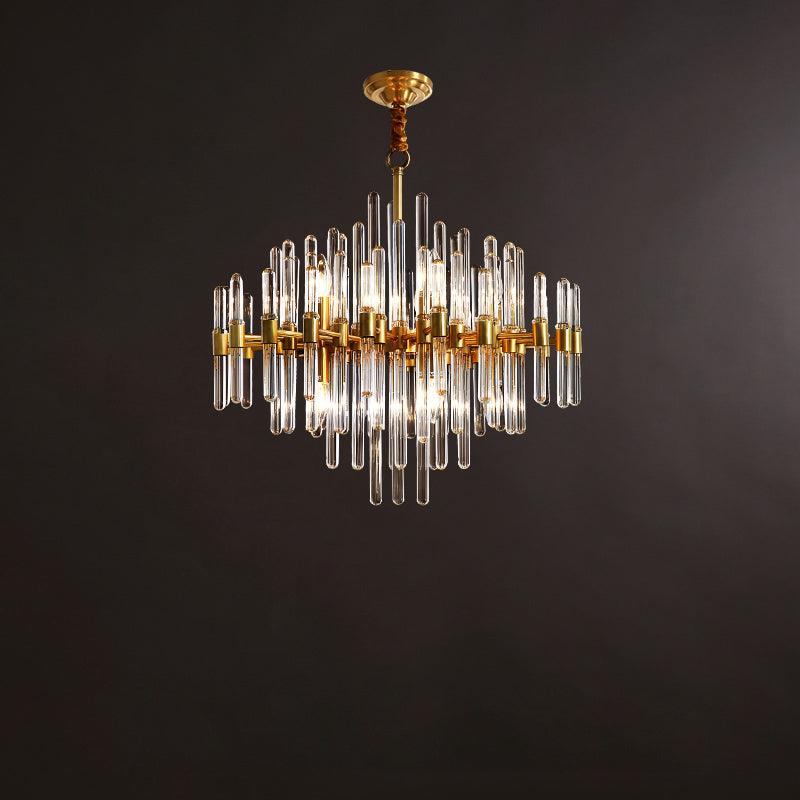 Vintage Antique Brass Chandelier - Blowlighting