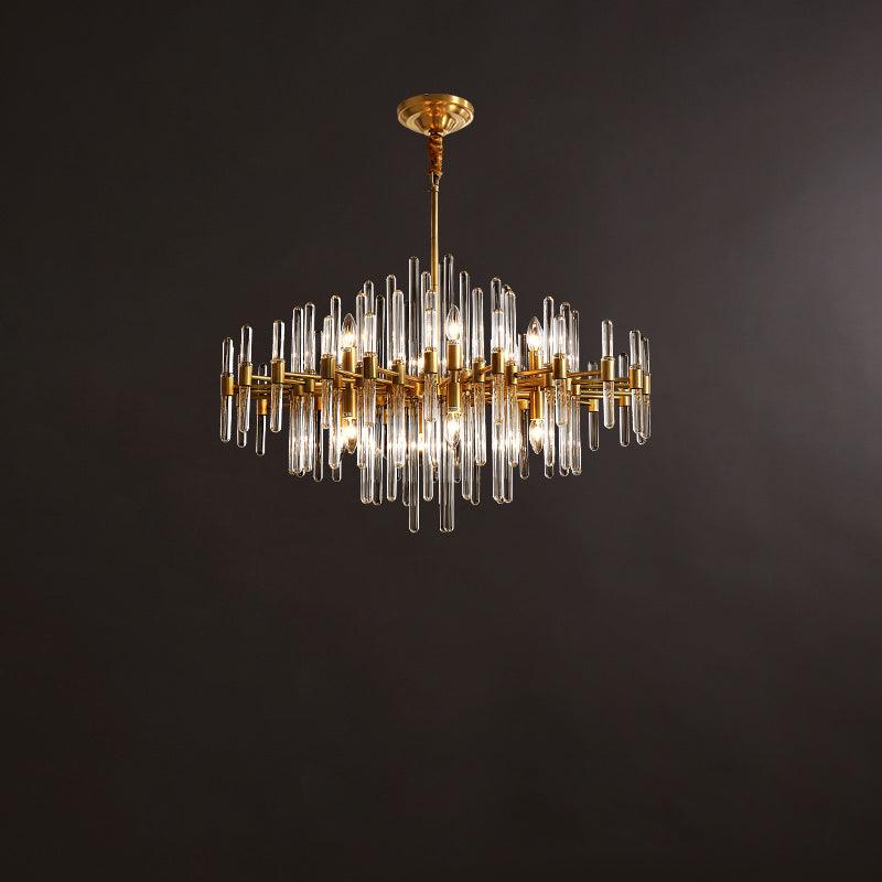 Vintage Antique Brass Chandelier - Blowlighting