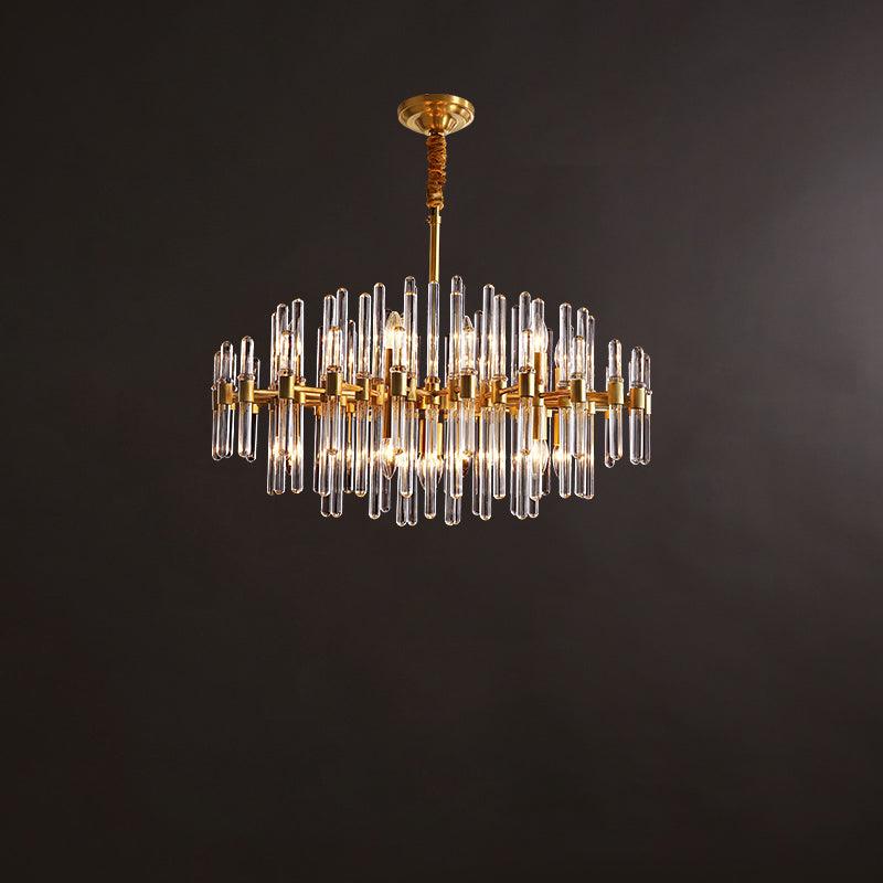Vintage Antique Brass Chandelier - Blowlighting