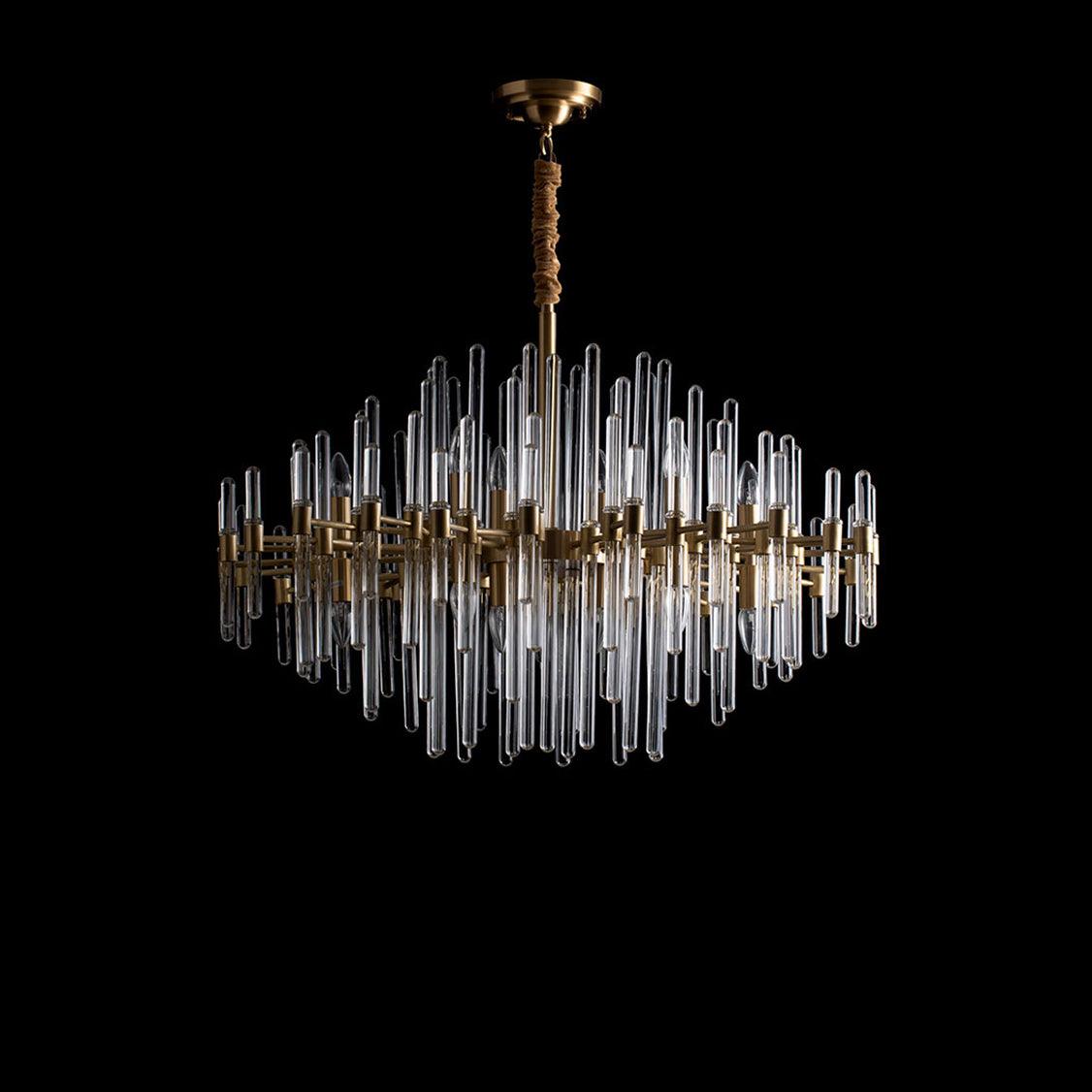 Vintage Antique Brass Chandelier - Blowlighting