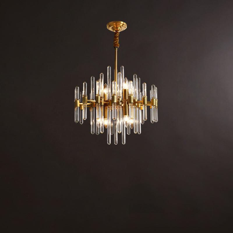 Vintage Antique Brass Chandelier - Blowlighting