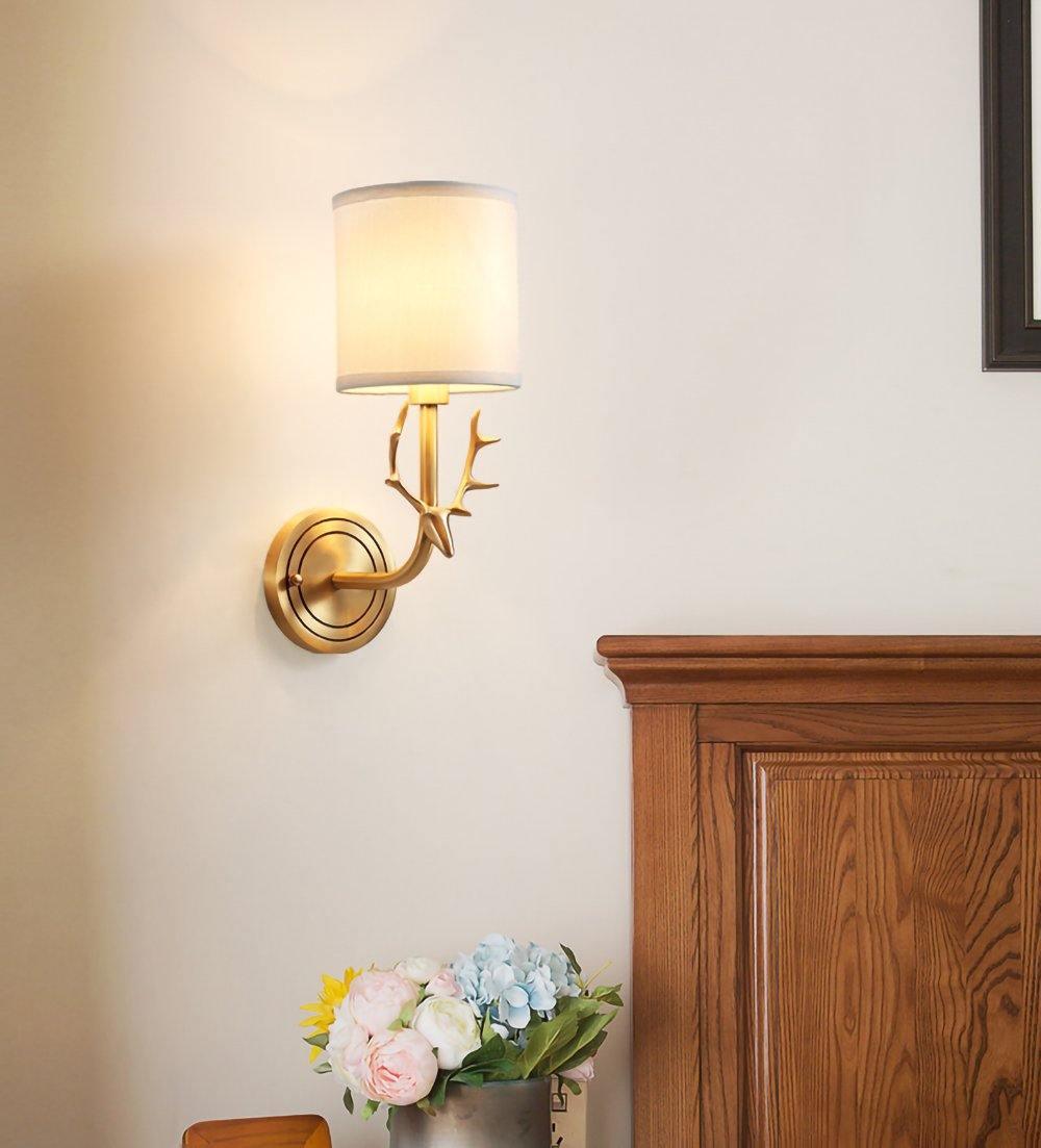 Brass Deer Head Wall Light - Blowlighting