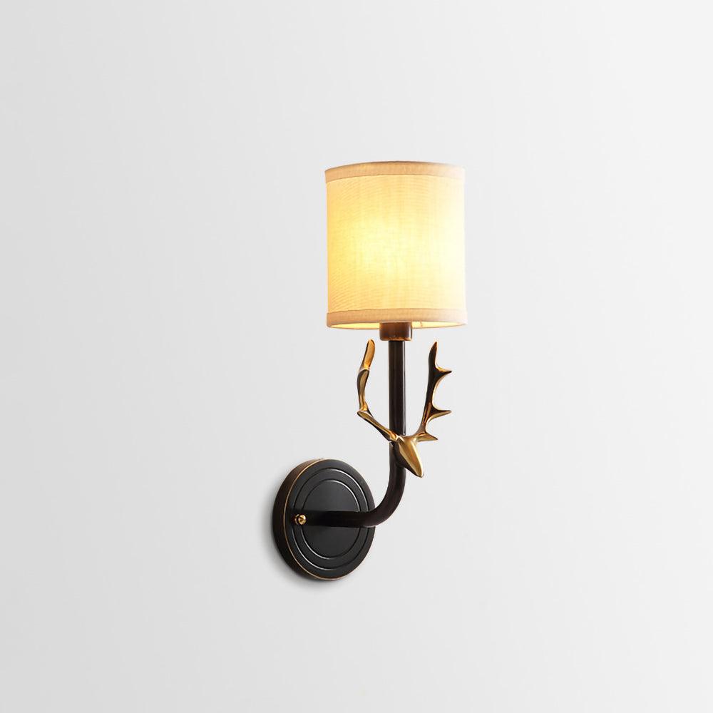 Brass Deer Head Wall Light - Blowlighting
