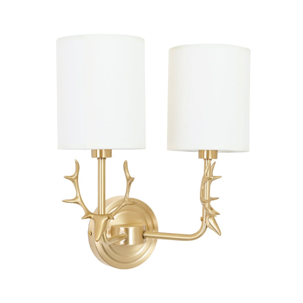 Brass Deer Head Wall Light - Blowlighting