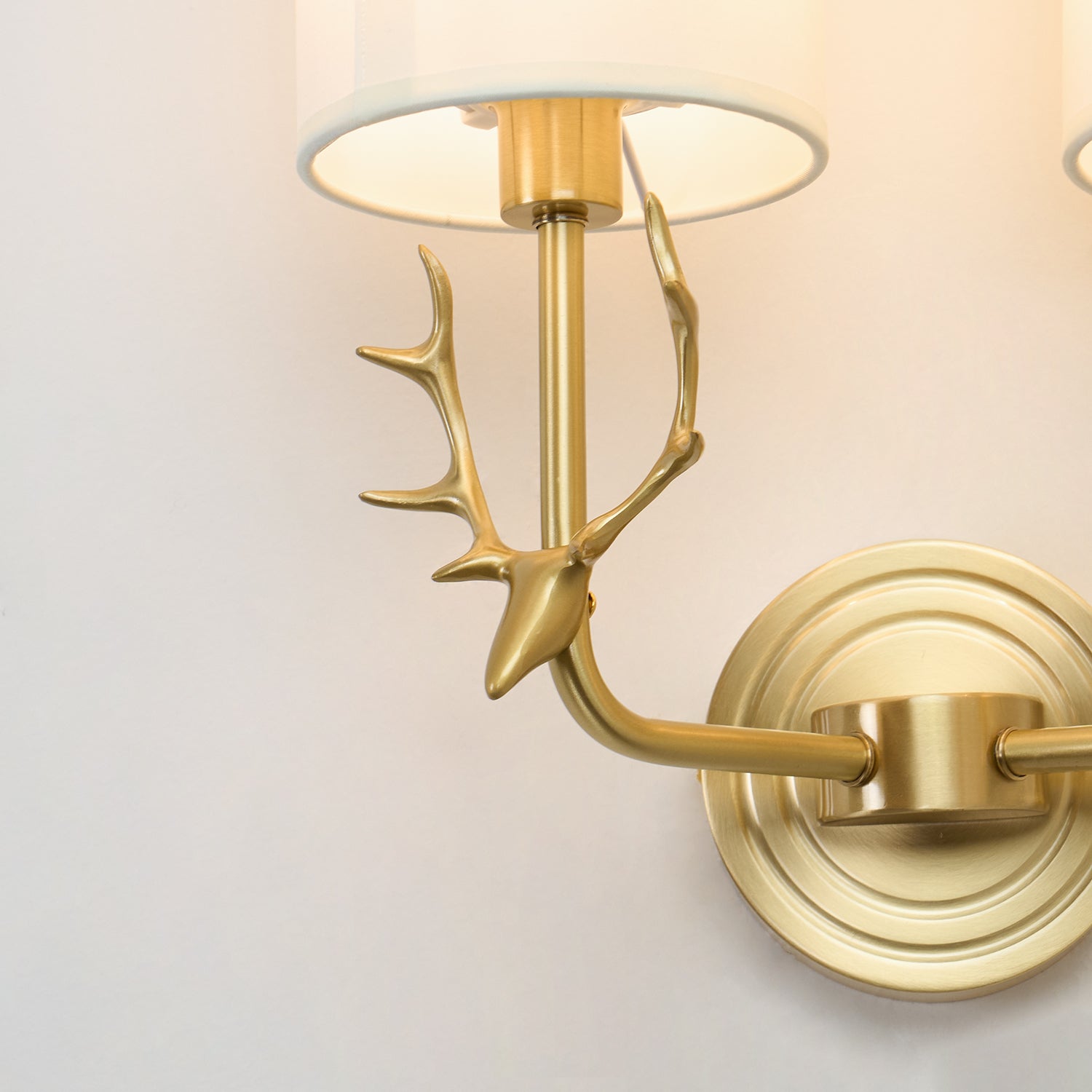 Brass Deer Head Wall Light - Blowlighting