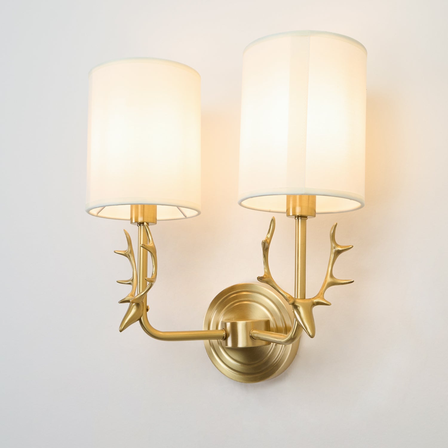 Brass Deer Head Wall Light - Blowlighting