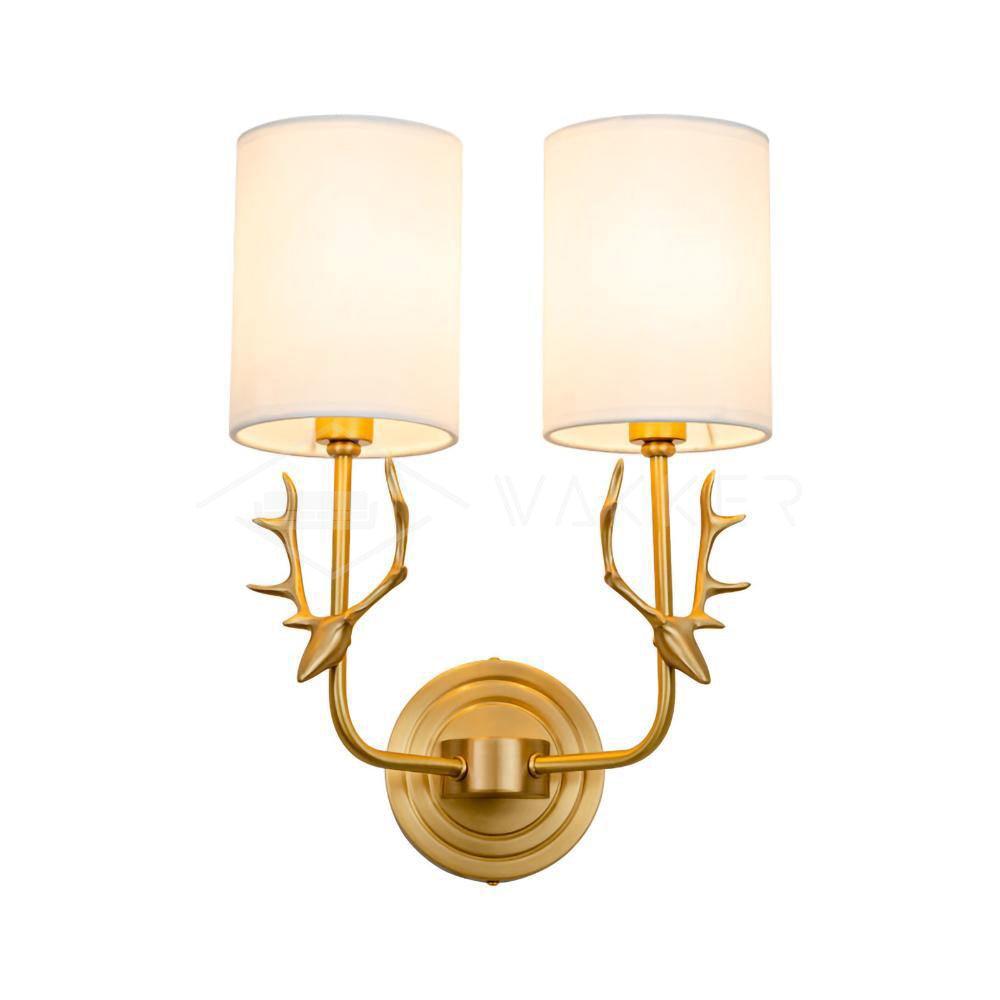 Brass Deer Head Wall Light - Blowlighting