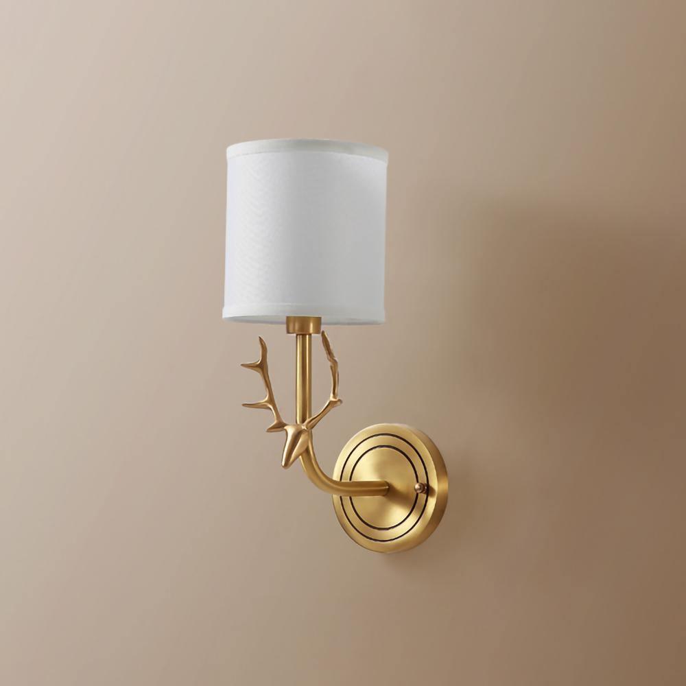 Brass Deer Head Wall Light - Blowlighting