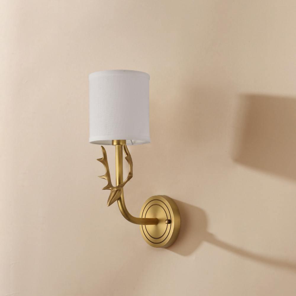 Brass Deer Head Wall Light - Blowlighting