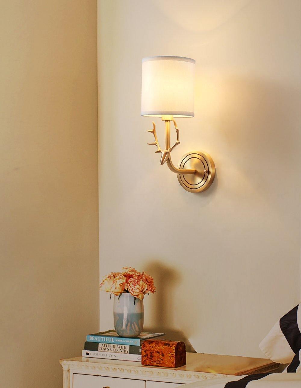Brass Deer Head Wall Light - Blowlighting
