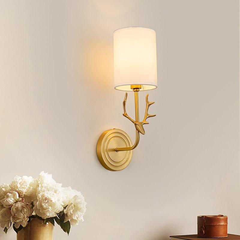 Brass Deer Head Wall Light - Blowlighting