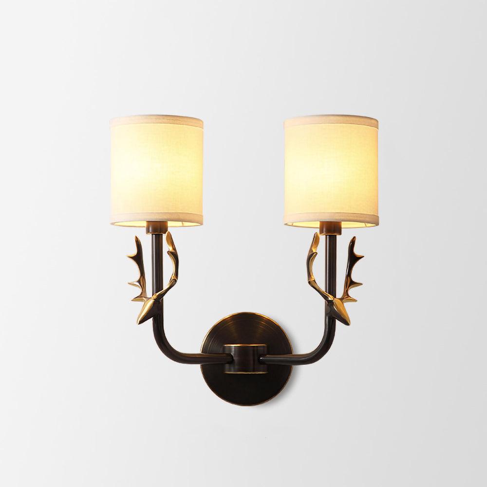 Brass Deer Head Wall Light - Blowlighting
