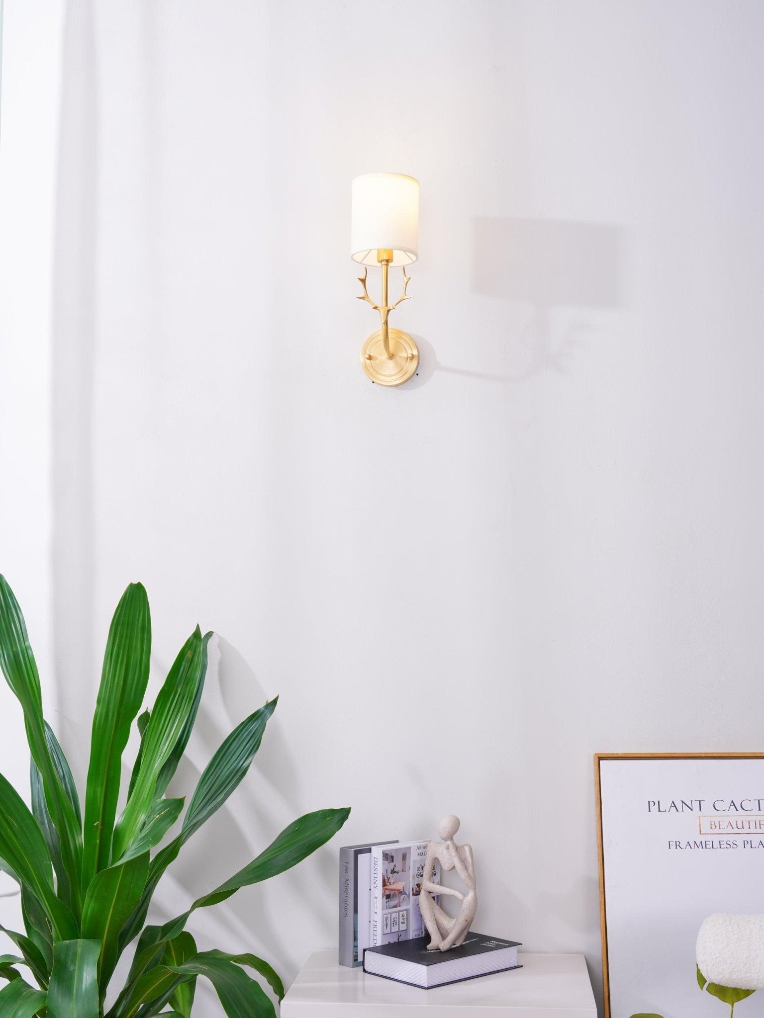 Brass Deer Head Wall Light - Blowlighting