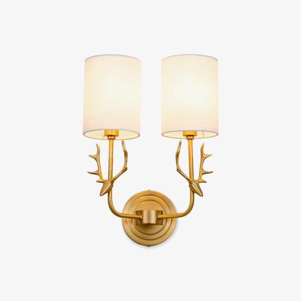 Brass Deer Head Wall Light - Blowlighting