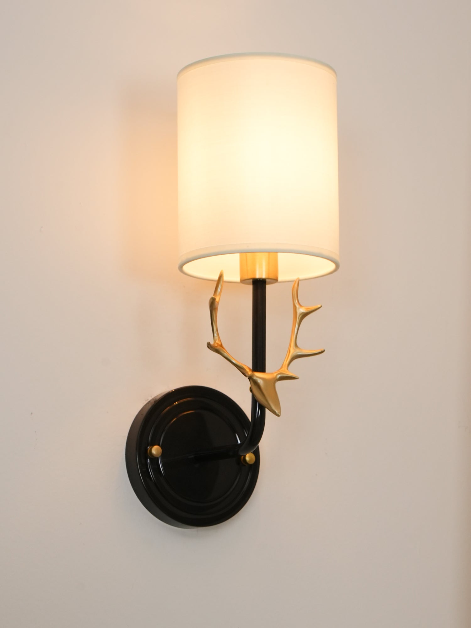 Brass Deer Head Wall Light - Blowlighting