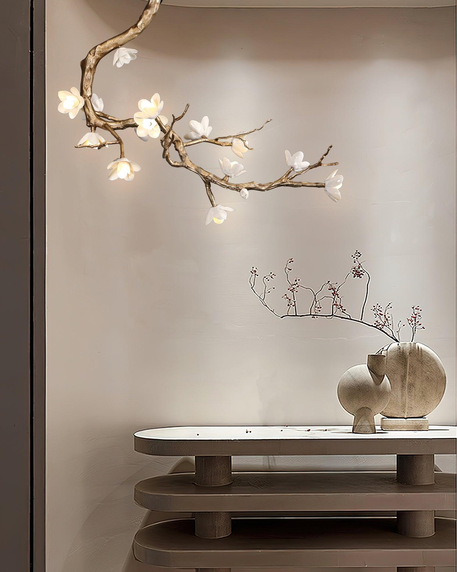 Brass Flower Branch Chandelier - Blowlighting