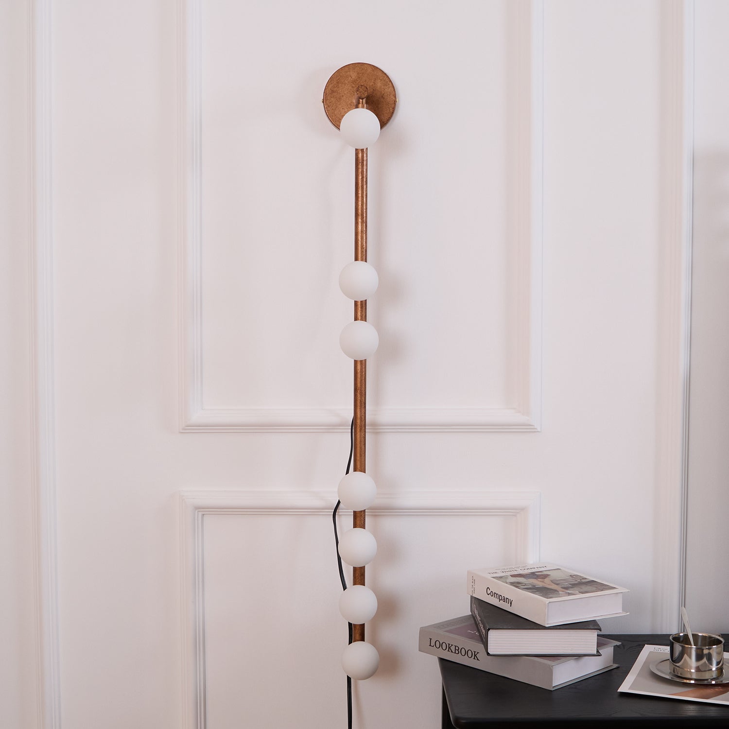 Brass Glass Tube Plug-in Wall Lamp - Blowlighting